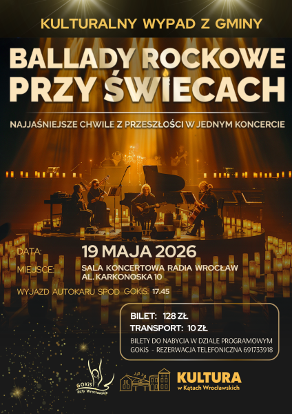 Ballady Rockowe przy świecach - kulturalny wypad z gminy